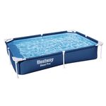 Bestway Above Ground Portable Steel Pro 7.3feet Length, 4.11feet Width & 1.4feet Height Swimming Pool (56401)