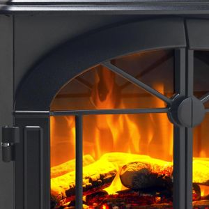Dimplex Electric Stove Heater, Black – Leckford Freestanding Fireplace