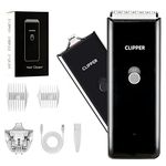 Dog Clippers Pet Hair Trimmer Low Noise Washable USB Rechargeable Cordless Dog Grooming Kit with Wide & Narrow Blade,Electric Pet Feet Hair Trimmer for Cats Dogs (Black)