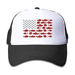 Waldeal American Fish Flag Trucker 