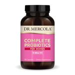 Dr. Mercola, Complete Probiotics for Women Capsules, 90 Servings (90 Capsules), 70 Billion CFU, Digestive Health Support, Non GMO, Soy Free, Gluten Free