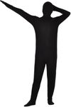 Tongcloud Unisex Spandex Adult Body Suit Cosplay Full Body Disappearing Man Body Suit for Halloween Costume(Black, XX-Large)