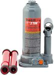 Pro-Lift B-002D Grey Hydraulic Bottle Jack-2 Ton Capacity