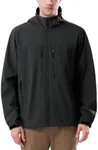 CAMEL CROWN Men's Waterproof Softshell Jacket Lightweight Windbreaker Hooded Rain Coat For Outdoor Hiking
