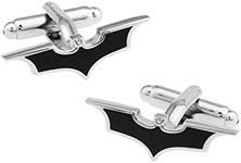 Badmen Super Hero Collection Black Batman Mark Cufflinks Men's Cufflinks for Groom Wedding Dress