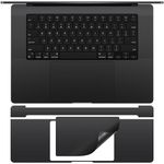 CaseBuy Palm Rest Protector Vinyl Skin Stickers(3 in 1) for 2023 M3 Pro/Max MacBook Pro 16 inch A2991 with Touch-ID Scratch-Resistant Keyboard Cover -Space Black