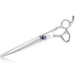 JASON 8" Straight Dog Grooming Scissors Pets Grooming Shears Premium Cats Trimming Kit with Offset Handle and a Jewelled Screw