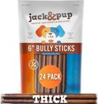 Jack&Pup 6 Inch Thick Bully Sticks 