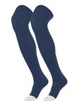 TCK Prosport Baseball Socks Over the Knee (Navy, Small)