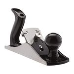 Amazon Basics No.4 Adjustable Universal Bench Hand Plane – 2-Inch Blade and Plastic Handles for Precision Woodworking, 5 cm, Grey/Black