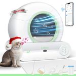 Self Cleaning Litter Box, 2024 Upgraded Automatic Cat Litter Box with Mat & Multiple Cleaning Tools, 68L+9L Large Capacity Litter Robot, Smart Litter Box with App Control (Green)