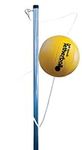 Park & Sun Sports Permanent Outdoor Tetherball Set with Accessories (3-Piece Pole)