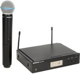 Shure BLX24R/B58 UHF Wireless Microphone System - Perfect for Church, Karaoke, Vocals - 14-Hour Battery Life, 100m Range | BETA 58A Handheld Vocal Mic, Single Channel Rack Mount Receiver | H9 Band