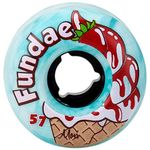 Moxi Fundae Roller Skate Wheels - Creme De Menthe - 57mm/92a (Pack of 4)