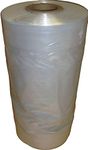 Polypack Polythene Ltd Polythene Garment Clothes Covers Dry Cleaner Bags 24" x 65" / 609mm x 1651mm 1 170 bags roll