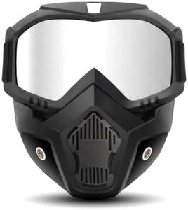 Detachable Full Face Goggle Mask, 2026 New Large Viewing Hood, Welding Mask for Cutting, Anti-fog Lens for Riding (B)