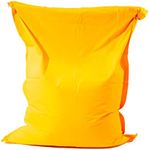 HH Home Hut Giant BeanBag Outdoor Garden Extra Large Chair Indoor Living Room Bean Bags Water Resistant Massive Floor Cushion Lounger XXL (Orange)