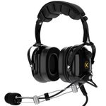 KORE AVIATION P1 Series PNR Pilot Aviation Headset - Black