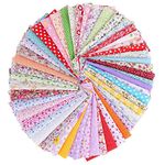 50pcs No Repeat Printed Floral Cotton Fabric Patchwork 20 * 20cm Cotton Craft for Quilting Patchwork DIY Sewing Crafts Handmade