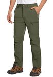 MAGCOMSEN Fishing Pants for Men Quick Dry Mens Cycling Pants Summer Work Pants Hiking Rain Pants Mens Lightweight Hiking Pants Mens Quick Dry Pants Army Green