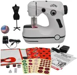 Miraculous Ladybug - Marinette's Mini Sewing Machine For Beginners And Kids, Dual Speed Portable Machine with Miraculous Fabric, Black Mannequin, Superhero Mask Cutouts, And Foot Pedal (Wyncor)