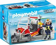 Playmobil 5398 City Action Fire Quad, Fun Imaginative Role-Play, PlaySets Suitable for Children Ages 4+