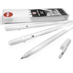 Sakura Gelly Roll Gel Pens - Bright White – 0.5/0.8/1.0mm - Wallet of 3