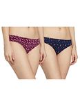 Jockey Women's Cotton Bikini (Pack of 2) (SW01_Assorted Prints_Small_Assorted_S)