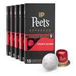 Peet's Coffee Espresso Capsules Crema Scura, Intensity 9, 50 Count Single Cup Coffee Pods Compatible with Nespresso Original Brewers