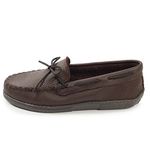 Minnetonka Men's Moosehide Classic Moccasin, Chocolate, 14