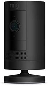 Ring Stick Up Cam Battery by Amazon | HD Outdoor Wireless Home Security Camera System with Two-Way Talk, Black | Works with Alexa