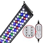 Gamalta Aquarium Light, 26W 24/7 Lighting Cycle, Sunrise/Daylight/Moonlight Mode and Custom Mode with Expandable Bracket, Adjustable Timer and 7 Color Brightness for 30~36IN Fish Tank