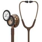 3M Littmann Classic III Monitoring Stethoscope, Copper-Finish Chestpiece, Chocolate Tube, 27 inch, 5809