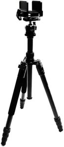 HUNTPAL Hunting Tripod Shooting Stick Gun Rifle Rest with Height Adjustment Center Column & Detachable Leg, Shotgun/Crossbow 19"-65" Shooting Stand Biopod Monopod