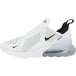 NIKE Men's Air Max 270 Sneaker, White White Black White 100, 9 UK