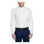 Tommy Hilfiger Men's Regular Fit Non Iron Button Down Solid, White, 14.5/32-33