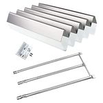 GFTIME 7508 Burner & Flavorizer Bars 7537 stainless steel Replacement for Weber Spirit E310 E320 (2007-2012 with SIDE burner knobs), Spirit 700, Weber 900