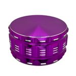 Grinder Garage 4 Inch herb grinder / 3 layer spice grinder - portable size allows for you to easily grind your herbs at home or on the go. Purple Grinder is Aluminum Allow (Purple, 4 Inches)