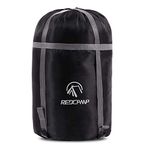 REDCAMP Sleeping Bag Stuff Sack, Compression Sack, Great for Backpacking and Camping Black L