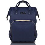 Robustrion Basic Edition Diaper Bag for Moms for Travel Multifunctional Diaper Bag Backpack for Mothers - Navy Blue