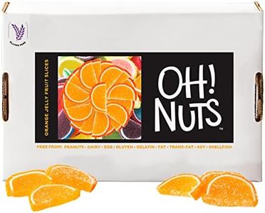 Oh! Nuts Orange Jelly Fruit Slices Sugar Candy - 5 LB Bulk Bag | Traditional Old Fashioned Chewy Gummy Sweet Confectionery | Gluten-Free, Kosher Certified Pareve (150 CT)