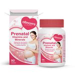 Prenatal Vitamins with 1000mcg Folate Folic Acid, Prepares You for Conception and Childbearing, 23 Vitamins and Minerals, Includes Iron, Calcium, Vitamin D, Biotin – 90 Days Supply - Allmom's Choice