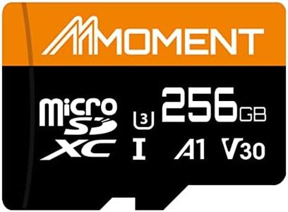 MMOMENT 256GB Micro SD Card, Micro SDXC Memor Card, A1, UHS-I, U3, V30, 4K UHD Memory Card for Nintendo-Switch, GoPro, Tablet, Up to 95MB/s Read, 65MB/s Write Speed, SD Adapter Included