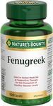 Nature's Bounty Fenugreek Supplement, 610Mg, 100 Capsules, Multi-colored