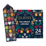 Pukka Herbs | Advent Calendar 2024 Organic Tea Selection | Ideal Secret Santa Christmas Gifts Idea For Women & Men | Perfect For Tea Enthusiasts | 24 Delightful Black/Green/Herbal Infusion Tea Bags