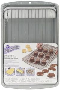 Wilton Rejilla de refrigeración con Bandeja para Galletas, Inoxidable, Gris Acero, 13" (33 cm)