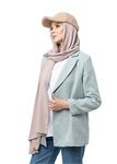 SWANISTANBUL Medina Silk Scarf Hijab for Women - Premium Quality Large Head Scarfs Wrap for Girls - Fashion Muslim Women Hijab Scarves Headwear for Everyday Use - 70cm x 200cm (Nude)