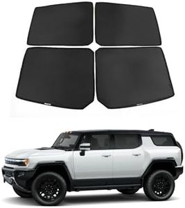 4Pcs Roof Sunshade for Hummer EV Glass Visor Sunroof Ice Crystal Sun Shield Foldable Heat Insulation Film UV Blocking Privacy Protection Glare Shield for Hummer EV SUV 2022+