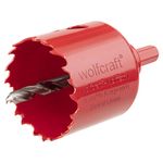 wolfcraft Bi-Metal Hole Saw, Ø 51 mm I 5471000 I For drywall materials, wood, plastics and metals, cutting depth 40 mm