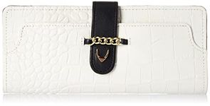 Hidesign Leather Wallet- White M Blue